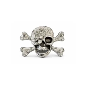 Beltespenne Skull med Rhinestones
