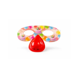 Bursdagsmasker med nese og kake-design 10 stk