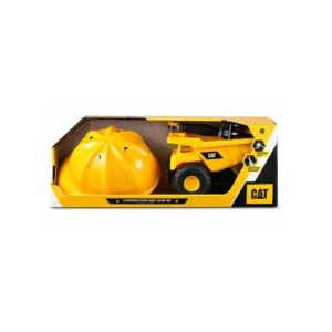CAT Sandsett 4 deler – Tippbil, Hjelm, Spade og Rake 25 cm