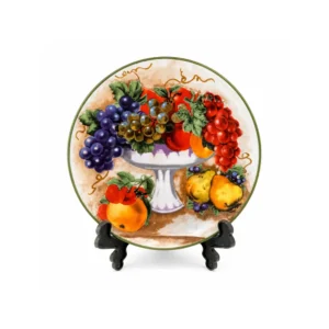 Dekorativ tallerken med fruktskål (21 cm)