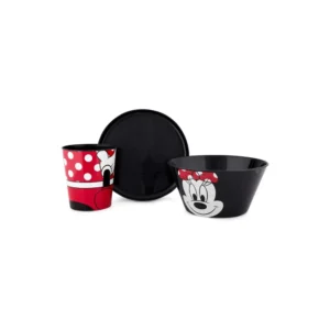 Disney Minni Mus stablebart måltidssett (3 deler)
