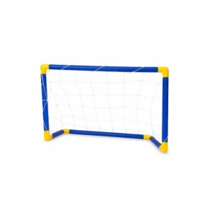 Fotballmål i plast med nett, ball og pumpe – Komplett sett for barn