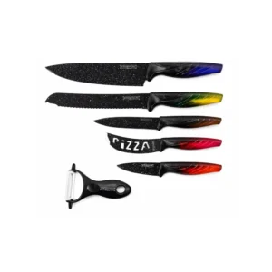 Kitchen King knivsett 6 deler (assorterte farger)