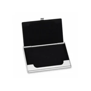 Kortholder aluminium slim – sølvfarget minimalistisk design