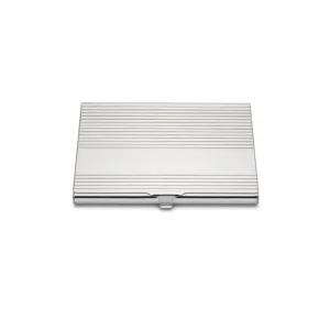 Kortholder aluminium slim – sølvfarget minimalistisk design