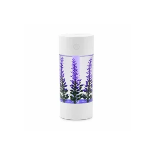 Luftfukter med LED & Lavendel Design 360 ml Hvit