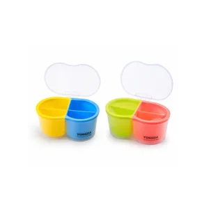 Matboks med 2 rom og lokk 17cm