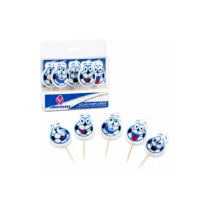 Morsomme kakelys med fotballmotiv 5 stk