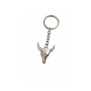 Nøkkelring oksehode metall