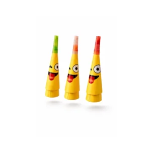 Party fløyter 6 stk – Smiley tunga ut