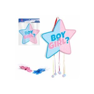 Piñata Boy or Girl stjerne med konfetti