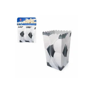 Popcornbokser fotball 3 stk