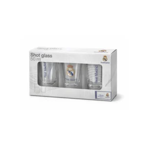 Real Madrid shotglass 50 ml (3 stk) – lisensiert sett