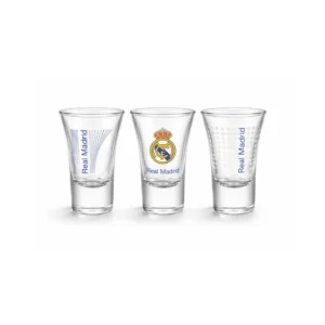 Real Madrid shotglass 50 ml (3 stk) – lisensiert sett