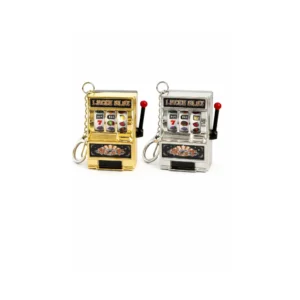 Slot machine nøkkelring (gull/sølv)