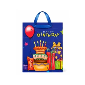 Bursdagsgaveposer “Happy Birthday” Blå