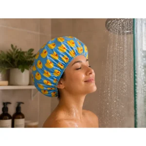 Dusjhette med ender – vanntett shower cap