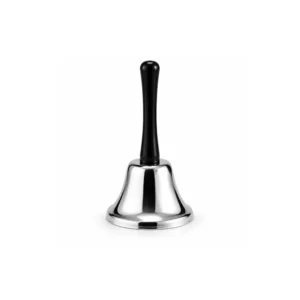 Håndbjelle i metall – Sølv ringebjelle 14 cm (klassisk design)
