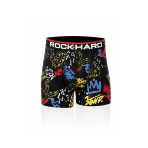 Rockhard boxer for menn – graffiti design – størrelse L