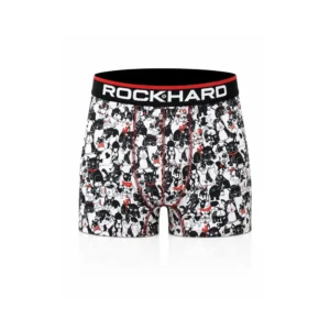 Rockhard boxer for menn – hundemønster – størrelse XL