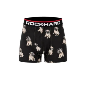 Rockhard boxer for menn – pug dogs – størrelse L