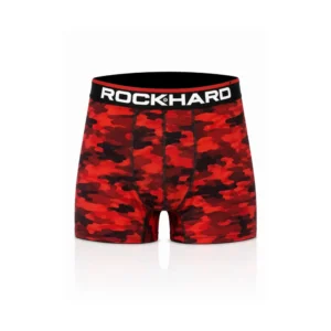 Rockhard boxer for menn – rød camo (camouflage) – størrelse XL
