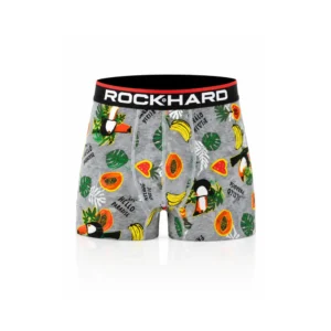 Rockhard boxer for menn – tropisk frukt og tucan – størrelse XL
