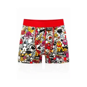 Rockhard boxer for menn – Urban Graffiti multicolor – størrelse M