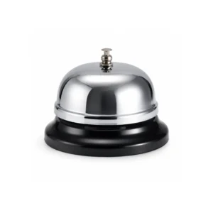 Serveringsbjelle i metall – Klassisk resepsjonsbjelle 10 cm