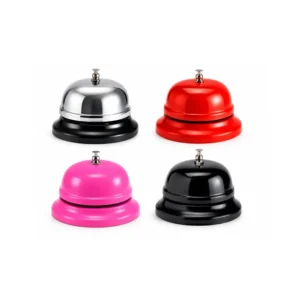 Serveringsbjelle i metall – Resepsjonsbjelle 8,5 cm (Flere farger)