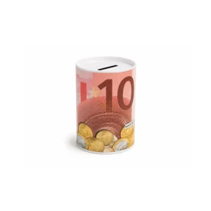 Sparebøsse i metall – 10 euro design