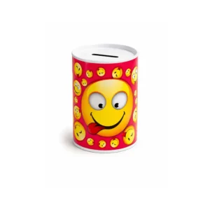 Sparebøsse i metall – Emoji design rosa