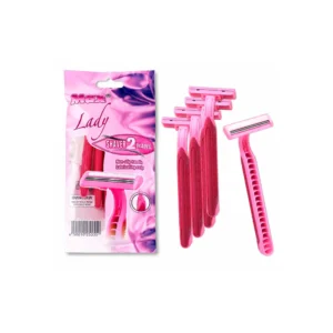 Engangs barberhøvler dame 5pk - rosa