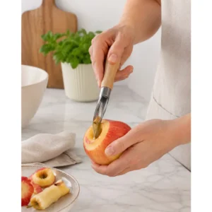 Epleutstikker i rustfritt stål med ergonomisk håndtak