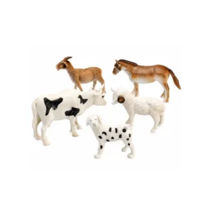 Gårdsdyr Figurer 5pk – lekesett for barn 3+