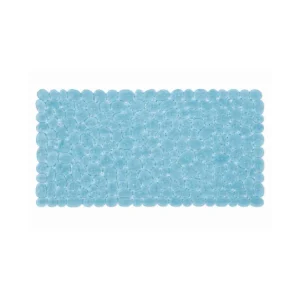 Pebblz badematte blå transparent 67x35 cm