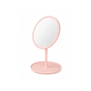 Sminkespeil LED med stativ 29 cm rosa