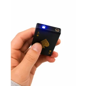 Stormlighter med grønn flamme og LED-lys
