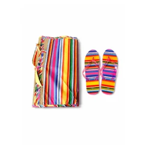 Strandmatte med Flip Flops Str. 38