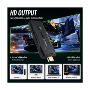 Game stick lite 4K retro spillkonsoll 20 000+ spill 64GB