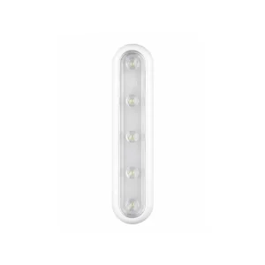 LED trykklys med 5 LED-pærer og varmhvitt lys.