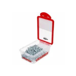 Grabber sponplateskrue 4,3 x 28 mm blankforsinket for tre mot tre, 250 stk med T20 bits.