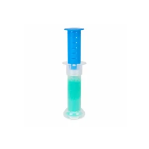 Toalettgelé-dispenser med frisk oceanduft og 6 rengjørende geléstempler.