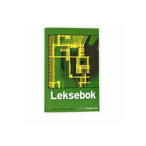 Leksebok A6 med 40 blad og ukesoversikt for lekser og notater, 10,5 x 17 cm.