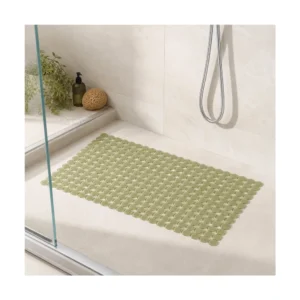 Orbz badematte grønn transparent 68 x 35 cm med rundt mønster