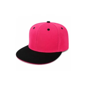 Rosa og svart justerbar snapback caps med flat brem