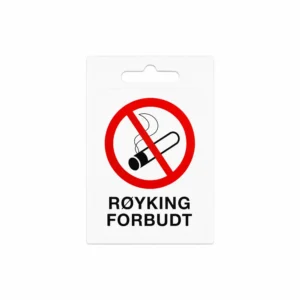 Røyking forbudt klistremerke liten
