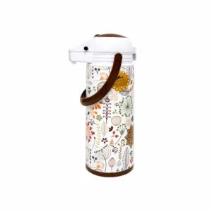 Termosdispenser med pumpe 1,9 liter med blomstermotiv