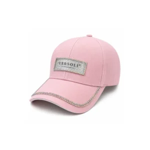 Versoli lyserosa caps med glitterdetaljer