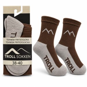 Troll Sokken – teknisk fritidssokk med ullblandet såle